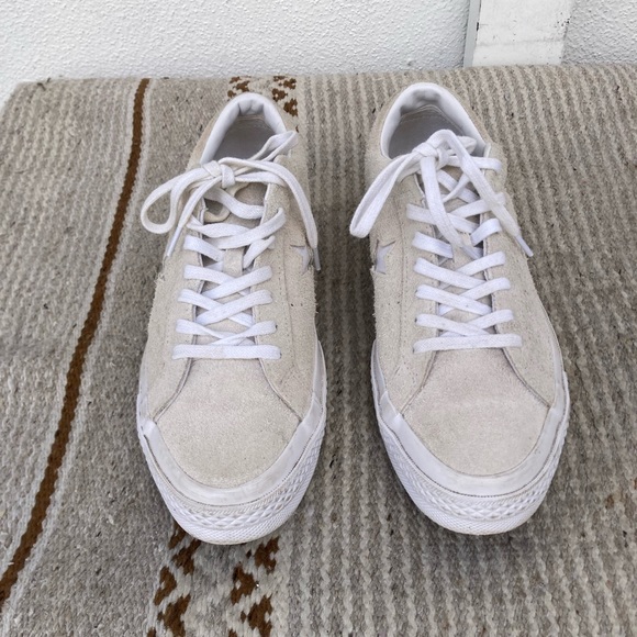 Men's Rare Converse One Star Pro Beige Vintage Shoes (8.5 US) - Picture 5 of 7